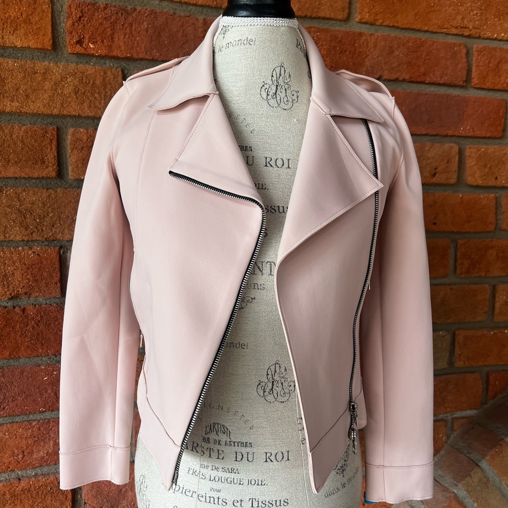 Harris Wharf London moto jacket neoprene